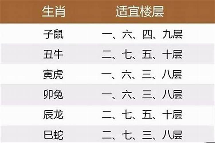 8楼适宜的属相