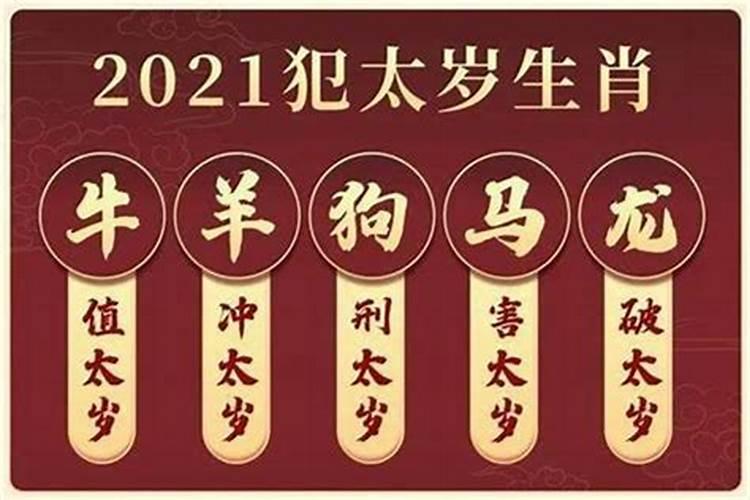 2021年犯太岁的几大属相