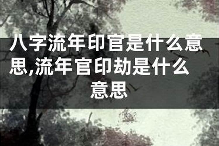 大运官印劫是什么意思