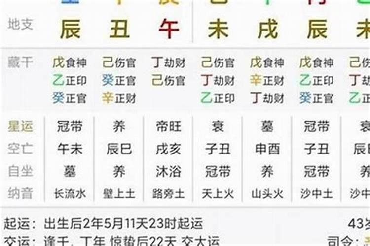 八字流年劫印