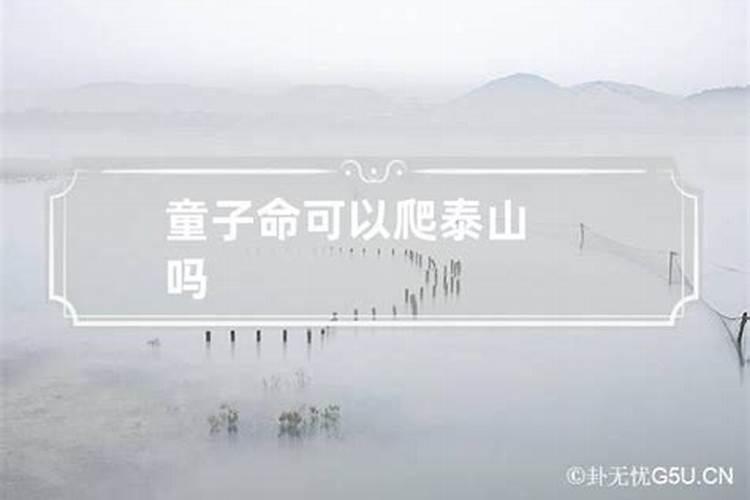 童子命能去爬泰山吗