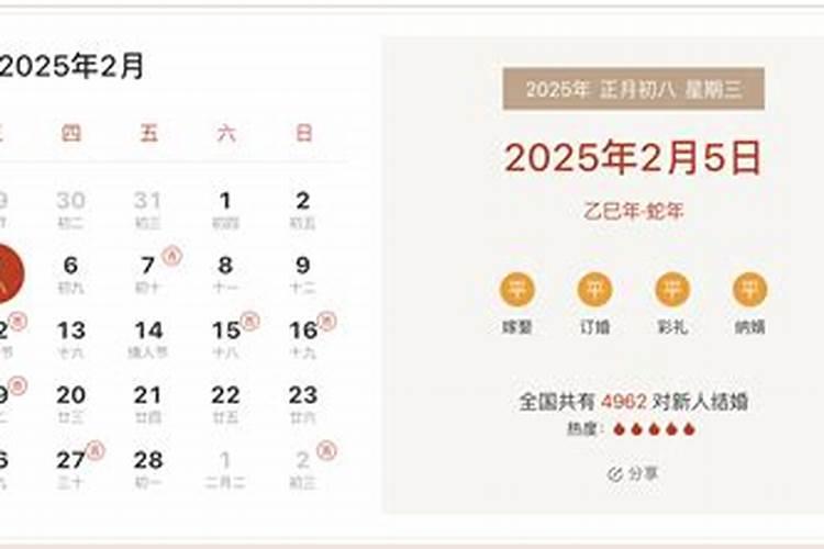 2022年农历正月初八适合结婚吗