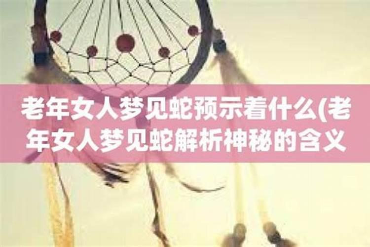 梦见老年人代表什么