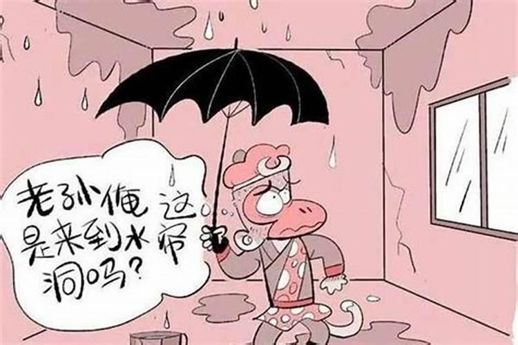 已婚女人梦见屋里漏雨是什么意思满地都是水很深