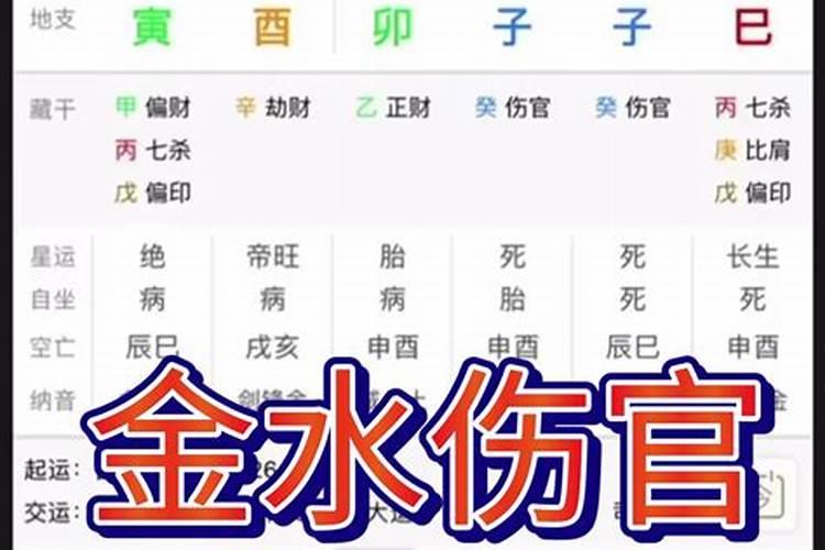 生辰八字中格局是伤官格是什么意思