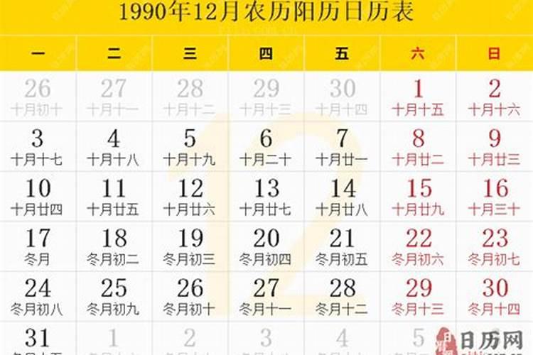 1990年农历12月17日是什么星座