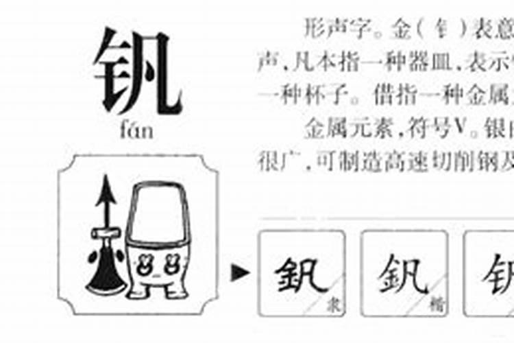 钒字五行属什么意思呢