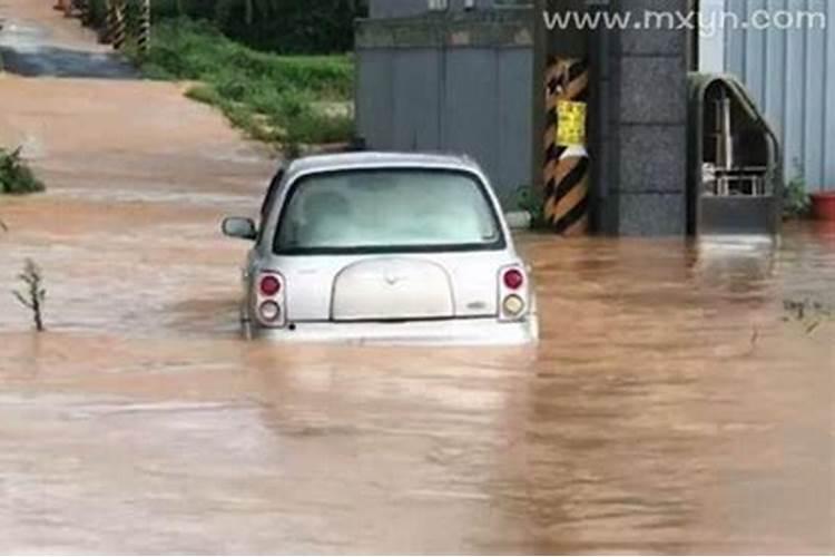 梦见大洪水淹了公路