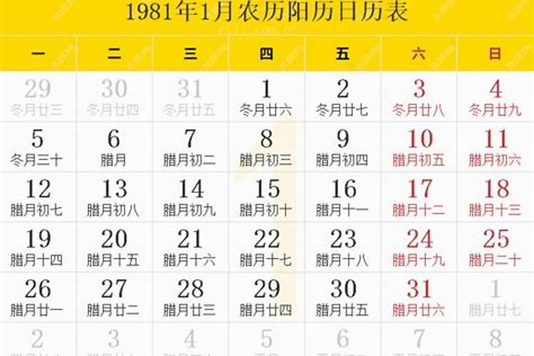 1981年农历九月初二阳历运势如何