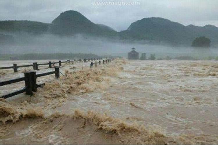 梦见大水把道路淹没啦