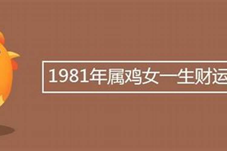 1981年属鸡的人一生运势