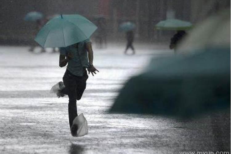 梦到下大雨淋湿衣服