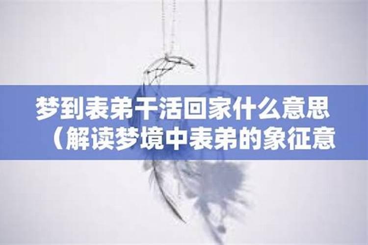 梦见死去表弟什么意思