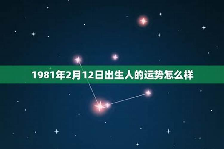 1981年农历5月24日生人命运