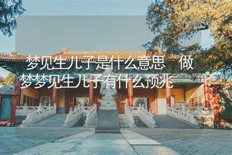 梦到生儿子啥意思周公解梦