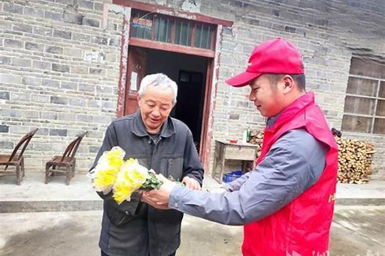 清明祭祖的鲜花