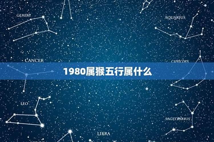 1980年属猴是什么命五行属什么