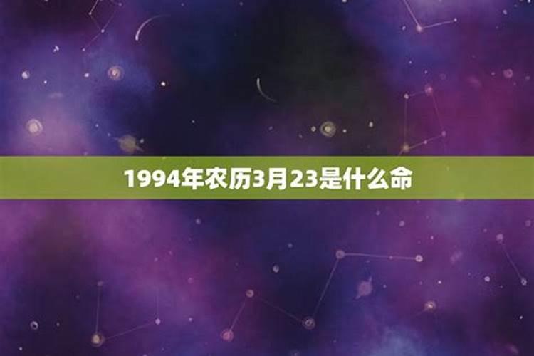 1994年农历3月29出生运势