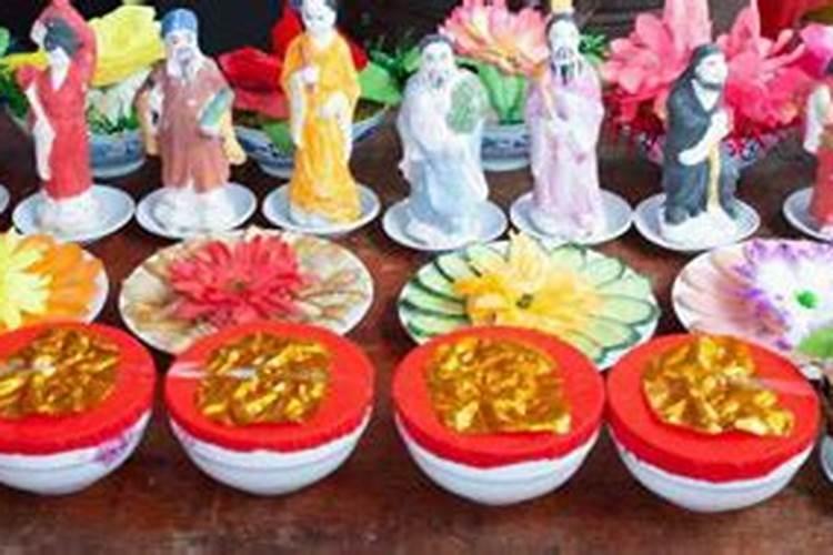 中元节祭祖摆什么东西