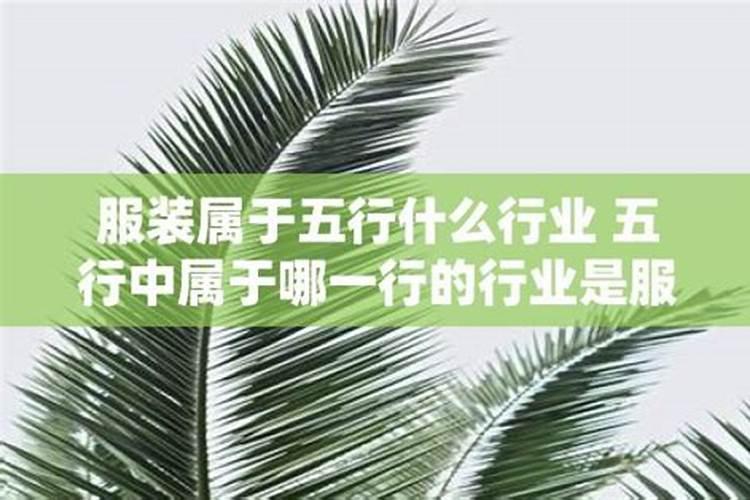 服装设计五行属什么行业类型