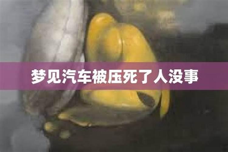 梦见父亲被车压了没事