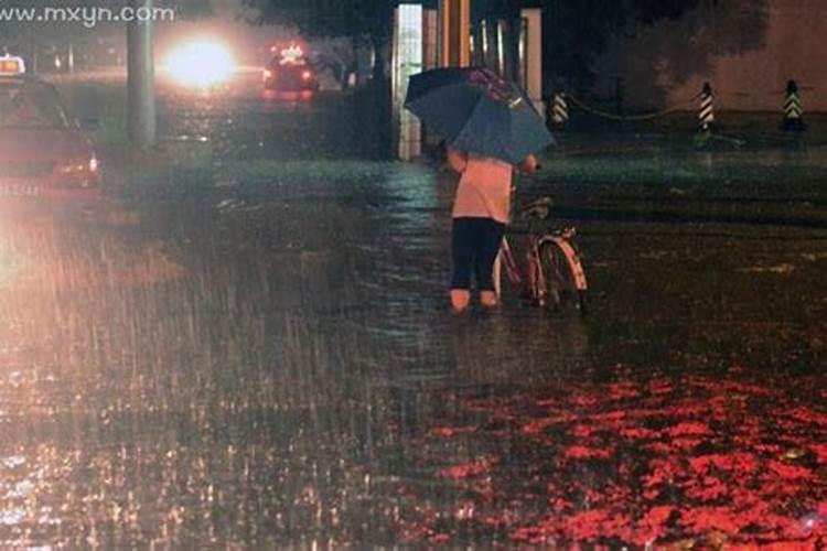 梦到下大雨是什么征兆女性怀孕