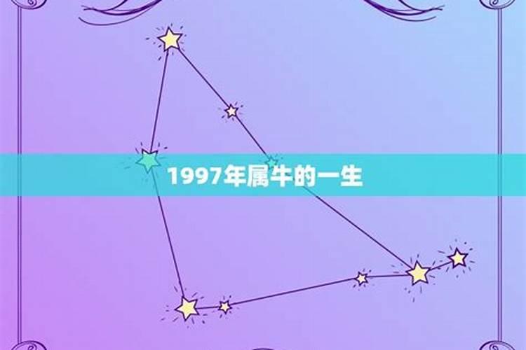 1997年属牛的是什么命运