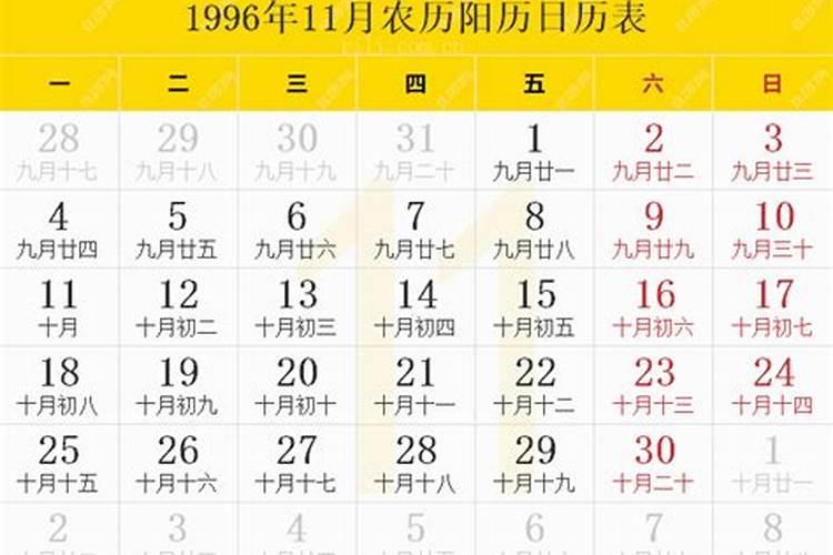 1996年阳历11月3日什么星座