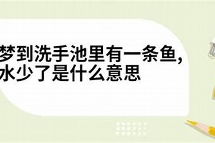 做梦梦见鱼水是什么意思