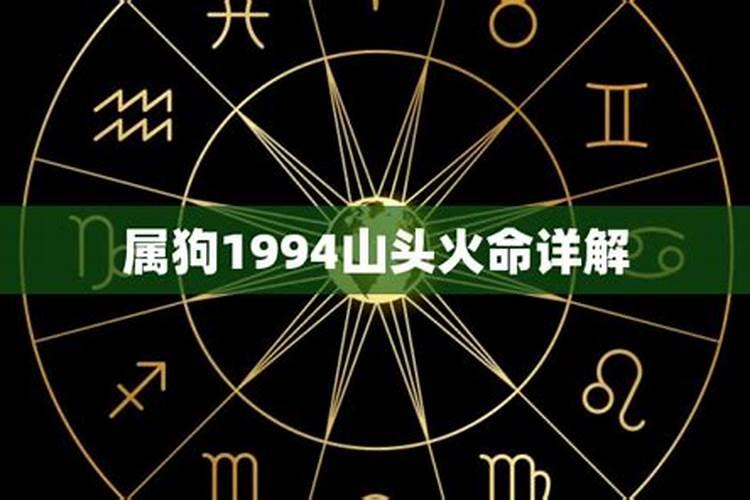 属狗1994山头火命出生月份详解