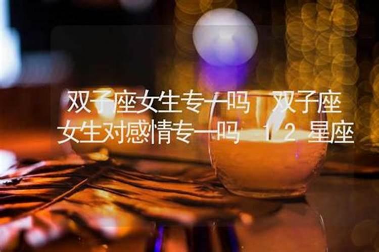 双子座专一到可怕