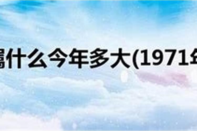 1971年属什么今年多大2021