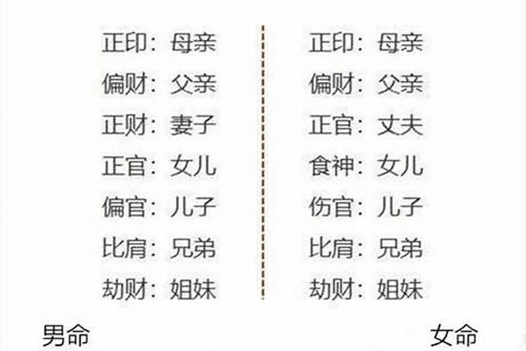 八字六亲指哪六亲