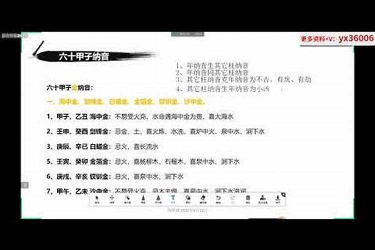 八字排盘中的纳音是什么意思