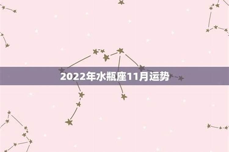 水瓶女2021年11月运势