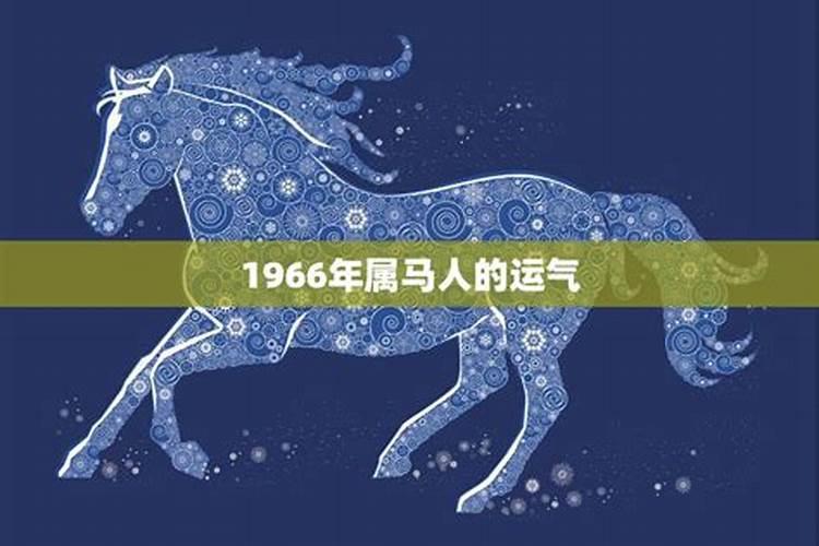 1966年属马人一生运势