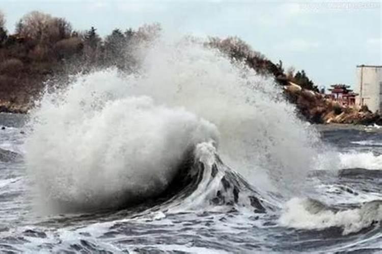 梦见海水大浪