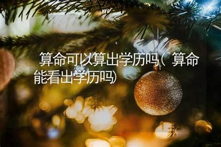 八字能看出孩子的学历吗