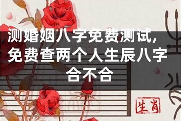 查两个人八字合不合婚