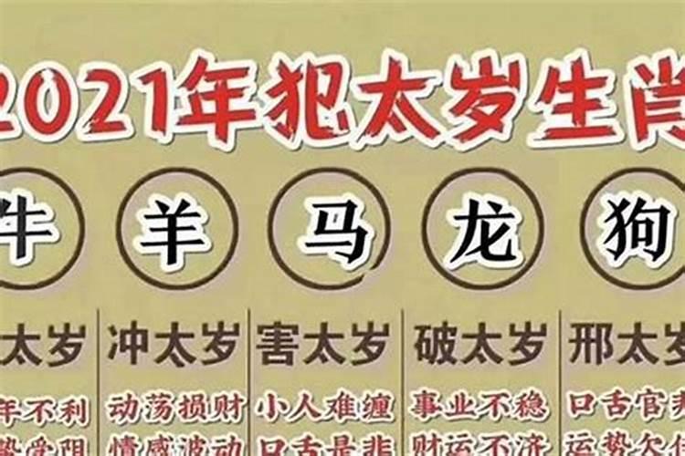 2022年太岁属相如下