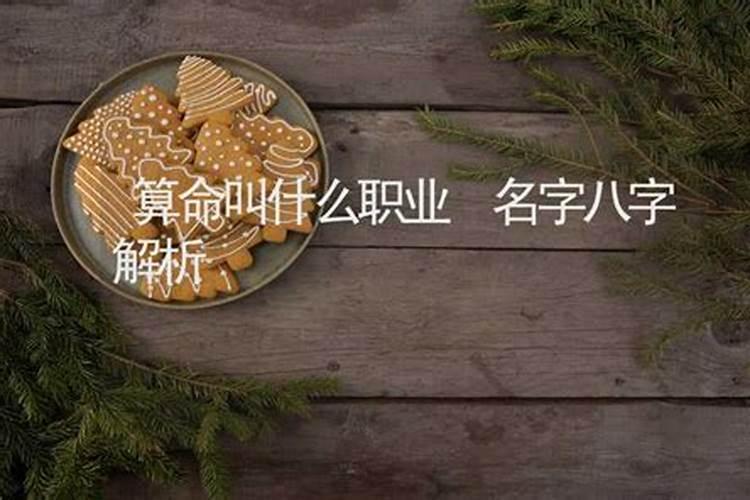 算命叫什么行业