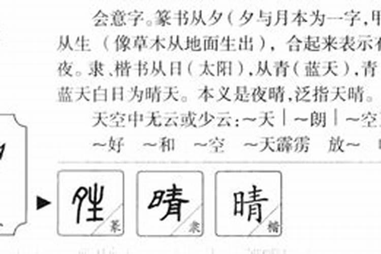 晴五行属什么的字