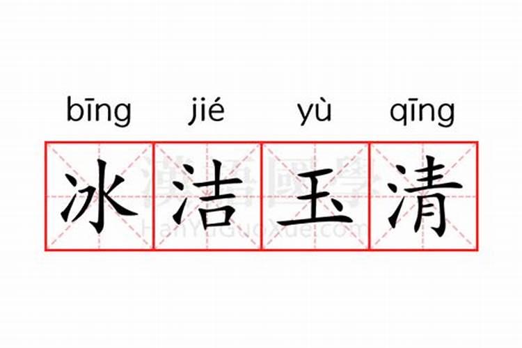 冰清玉洁什么生肖