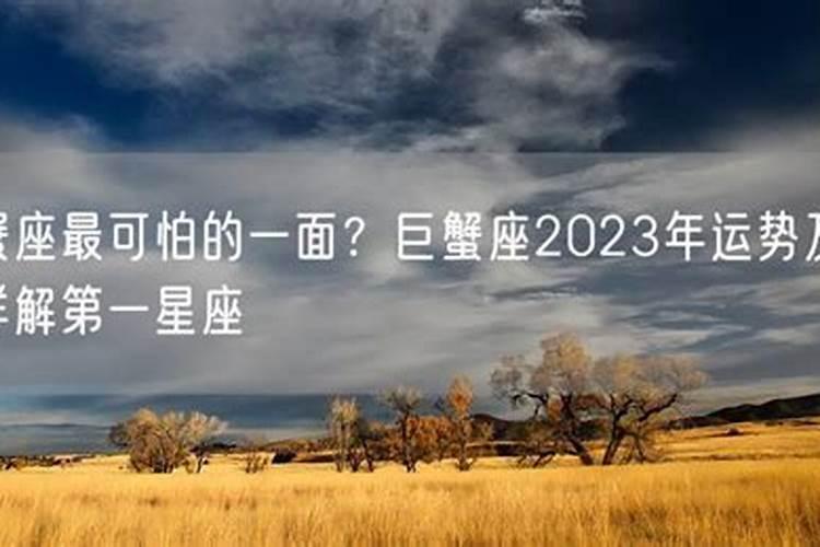 巨蟹座2022年的全年运势最新每月运势