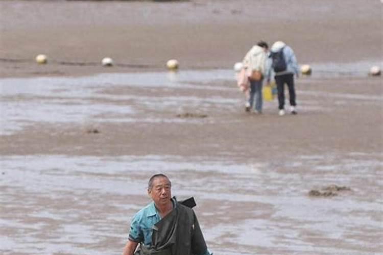 梦到赶海的时候突然涨潮了