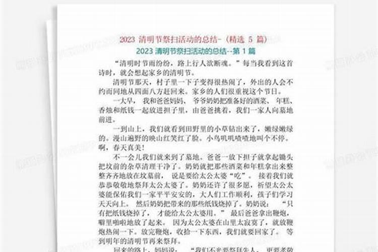 清明节网上祭扫总结报告