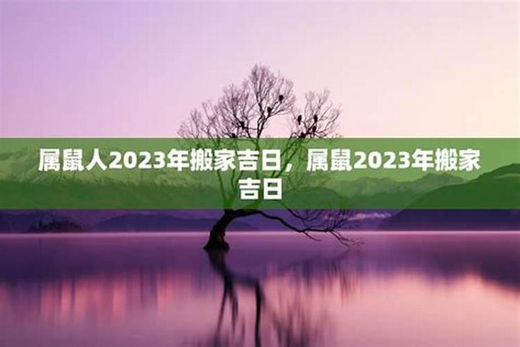 生肖鼠2023年适合搬家的日子