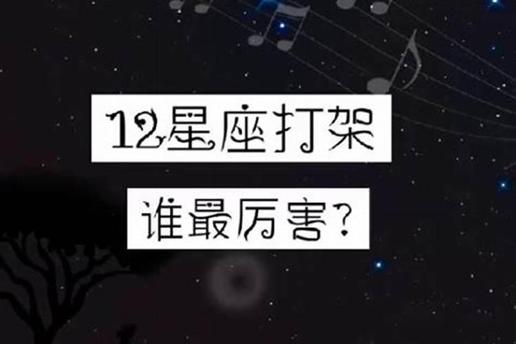 十二星座谁打架最厉害前三名