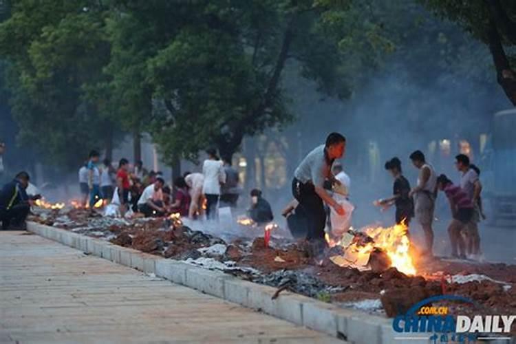 湖南邵阳中元节祭祖的东西