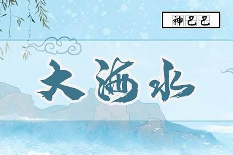 八字日柱大海水